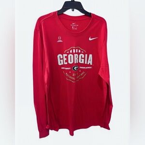 Nike Red Georgia National Champions Tee